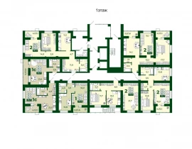 2-комнатная квартира, 62.5 м2 , 1 этаж, Олега Пешкова, 4 - фото 1
