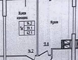 1-комнатная квартира, 42.1 м2 , 15 этаж, Краснодонская, 8 - фото 20