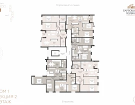 3-комнатная квартира, 93.49 м2 , 3 этаж, 9-я просека 2 линия - фото 1