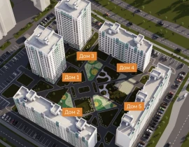 1-комнатная квартира, 38.7 м2 , 8 этаж, Квартал 43 (6 очередь), 2 этап - фото 2