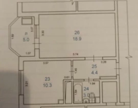 1-комнатная квартира, 42 м2 , 18 этаж, Высоковольтная ул, 6 - фото 27