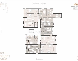 2-комнатная квартира, 52.95 м2 , 4 этаж, 9-я просека 2 линия - фото 1