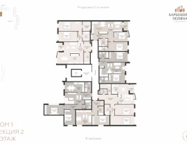 3-комнатная квартира, 74.24 м2 , 2 этаж, 9-я просека 2 линия - фото 1