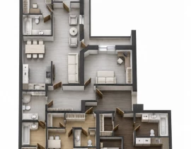 5-комнатная квартира, 202 м2 , 3 этаж, Фрунзе ул, 142 - фото 24