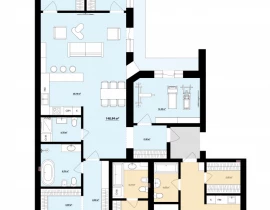 5-комнатная квартира, 202 м2 , 3 этаж, Фрунзе ул, 142 - фото 27
