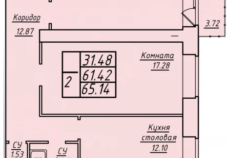 2-комнатная квартира - Стара Загора ул, 249а / ЖК Дом у озера - фото 1
