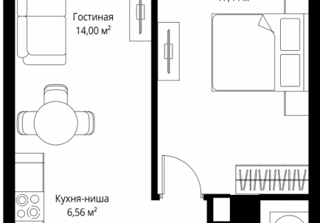 1-комнатная квартира - 3-й Силикатный проезд, 10 / ЖК Джойс - фото 1