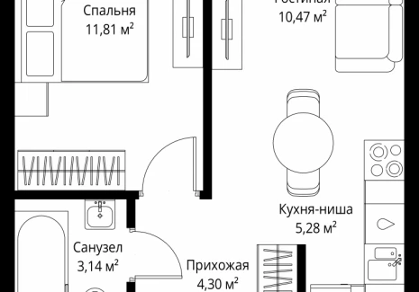 1-комнатная квартира - 3-й Силикатный проезд, 10 / ЖК Джойс - фото 1