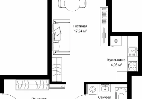 1-комнатная квартира - 3-й Силикатный проезд, 10 / ЖК Джойс - фото 1