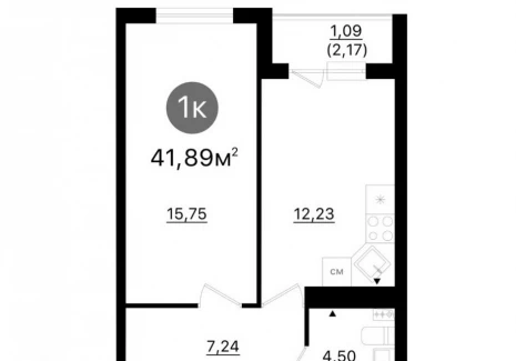 1-комнатная квартира -  проспект Кирова, 71 / ЖК Старт - 2 - фото 1