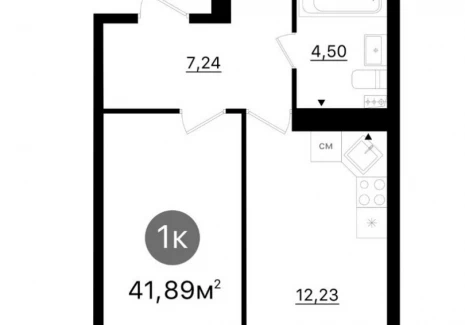 1-комнатная квартира -  проспект Кирова, 71 / ЖК Старт - 2 - фото 1