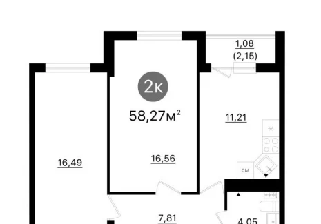 2-комнатная квартира -  проспект Кирова, 71 / ЖК Старт - 2 - фото 1