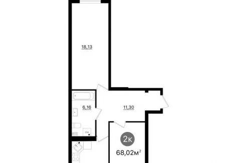 2-комнатная квартира -  проспект Кирова, 71 / ЖК Старт - 2 - фото 1
