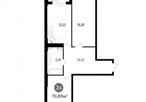 2-комнатная квартира -  проспект Кирова, 71 / ЖК Старт - 2 - фото 1