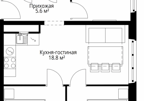 3-комнатная квартира - квартал Центральный, 9 / ЖК У реки. Эко Видное 2.0 - фото 1