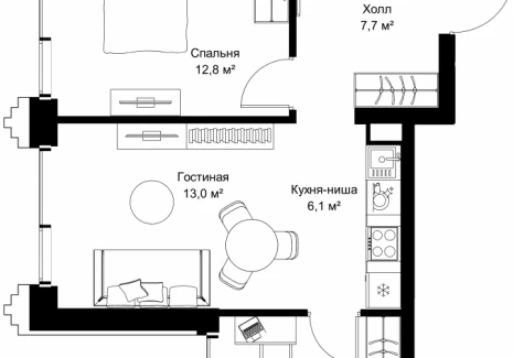 2-комнатная квартира - ул. Верейская, 29/32Д / ЖК СЕТ - фото 1