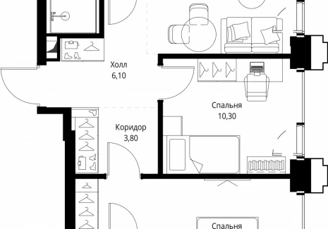 2-комнатная квартира - ул. Верейская, 29/32Д / ЖК СЕТ - фото 1