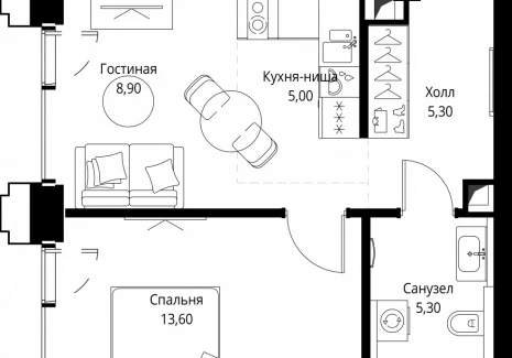 1-комнатная квартира - ул. Верейская, 29/32Д / ЖК СЕТ - фото 1