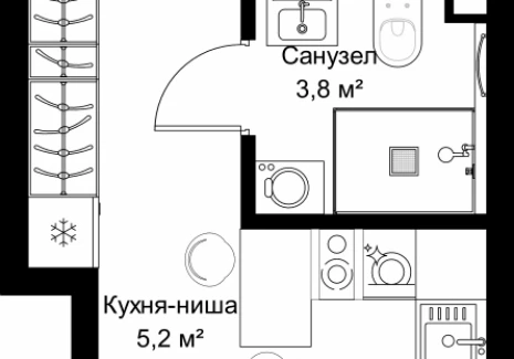 1-комнатная квартира - ул. Верейская, 29/32Д / ЖК СЕТ - фото 1