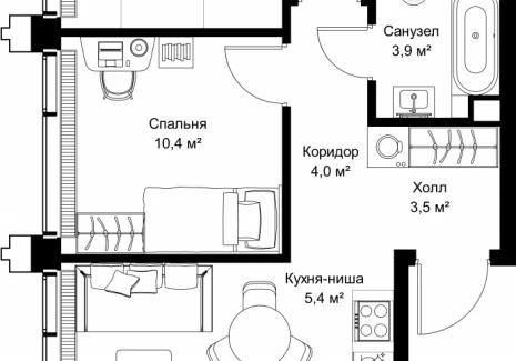 2-комнатная квартира - ул. Верейская, 29/32Д / ЖК СЕТ - фото 1