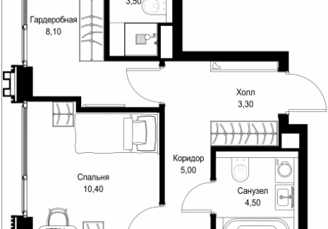2-комнатная квартира - Вишневая, 7 / ЖК СИТИДЗЕН - фото 1