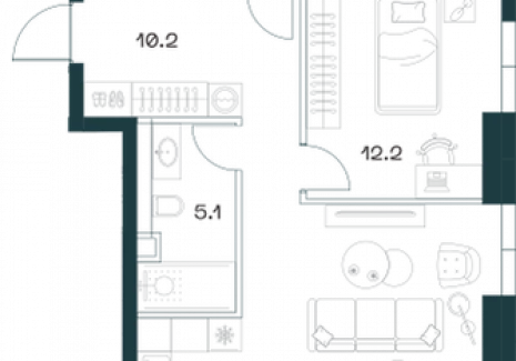 3-комнатная квартира - Орджоникидзе, 10 / ЖК SHIFT - фото 1