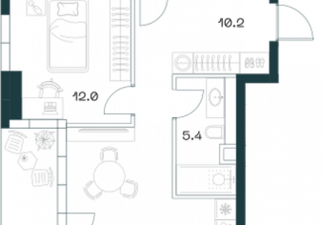 3-комнатная квартира - Орджоникидзе, 10 / ЖК SHIFT - фото 1