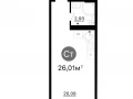 Квартира студия -  проспект Кирова, 71 / ЖК Старт - 2 - фото 1
