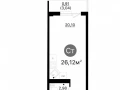 Квартира студия -  проспект Кирова, 71 / ЖК Старт - 2 - фото 1