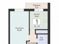 1-комнатная квартира - Советской Армии ул, 242 / ЖК Юность - фото 1
