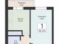 1-комнатная квартира - Советской Армии ул, 242 / ЖК Юность - фото 1