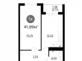1-комнатная квартира, 41.89 м2 , 8 этаж,  проспект Кирова, 71 - фото 1