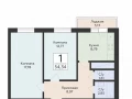 2-комнатная квартира - Советской Армии ул, 242 / ЖК Юность - фото 1