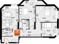 3-комнатная квартира, 85.1 м2 , 13 этаж, Карла Маркса 231 - фото 1