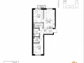 2-комнатная квартира, 63.28 м2 , 7 этаж, 11 квартал - фото 1