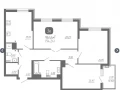 3-комнатная квартира, 96.44 м2 , 3 этаж, Советской Армии ул, 47 - фото 1