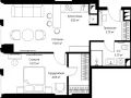 1-комнатная квартира - Багратионовский проезд, 5а к2 / ЖК ФЕЙМОС - фото 1
