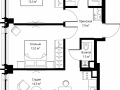 2-комнатная квартира - 2-я Хуторская, 34 / ЖК Симфония 34 - фото 1
