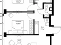 2-комнатная квартира - 2-я Хуторская, 34 / ЖК Симфония 34 - фото 1