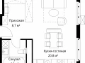 Квартира студия - квартал Центральный, 7 / ЖК У реки. Эко Видное 2.0 - фото 1