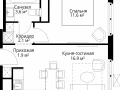 1-комнатная квартира - квартал Центральный, 7 / ЖК У реки. Эко Видное 2.0 - фото 1