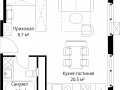 Квартира студия - квартал Центральный, 7 / ЖК У реки. Эко Видное 2.0 - фото 1