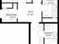 2-комнатная квартира - квартал Центральный, 7 / ЖК У реки. Эко Видное 2.0 - фото 1