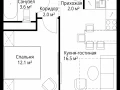 1-комнатная квартира - квартал Центральный, 7 / ЖК У реки. Эко Видное 2.0 - фото 1