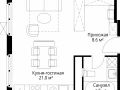 Квартира студия - квартал Центральный, 7 / ЖК У реки. Эко Видное 2.0 - фото 1