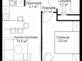 1-комнатная квартира - квартал Центральный, 9 / ЖК У реки. Эко Видное 2.0 - фото 1
