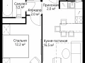 1-комнатная квартира - квартал Центральный, 9 / ЖК У реки. Эко Видное 2.0 - фото 1