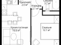 1-комнатная квартира - квартал Центральный, 9 / ЖК У реки. Эко Видное 2.0 - фото 1