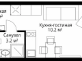 1-комнатная квартира - квартал Центральный, 9 / ЖК У реки. Эко Видное 2.0 - фото 1
