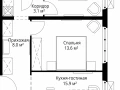 2-комнатная квартира - квартал Центральный, 9 / ЖК У реки. Эко Видное 2.0 - фото 1
